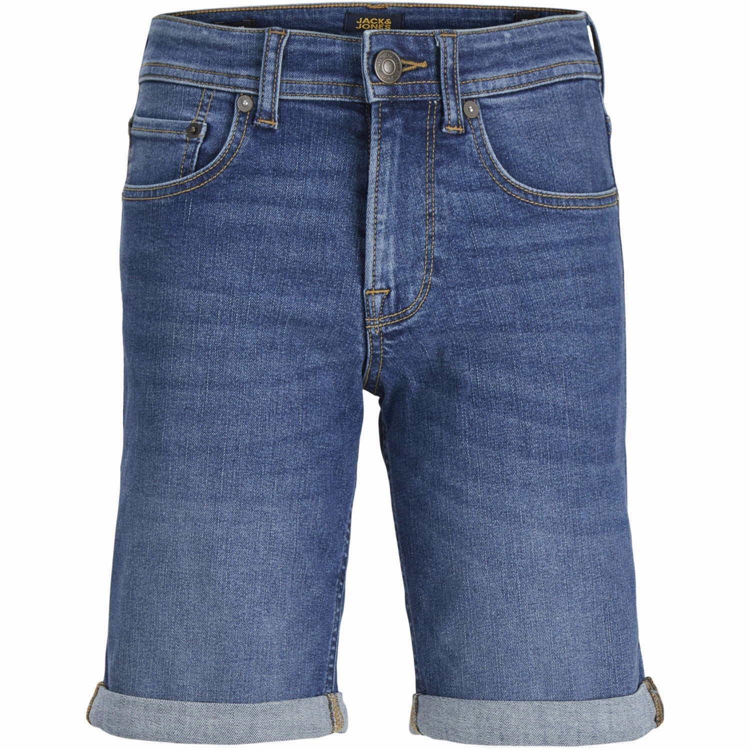 Jack & Jones Junior Blue Denim Jwhrick Jjoriginal Shorts Sq 327 Jnr Anti Friction Seams