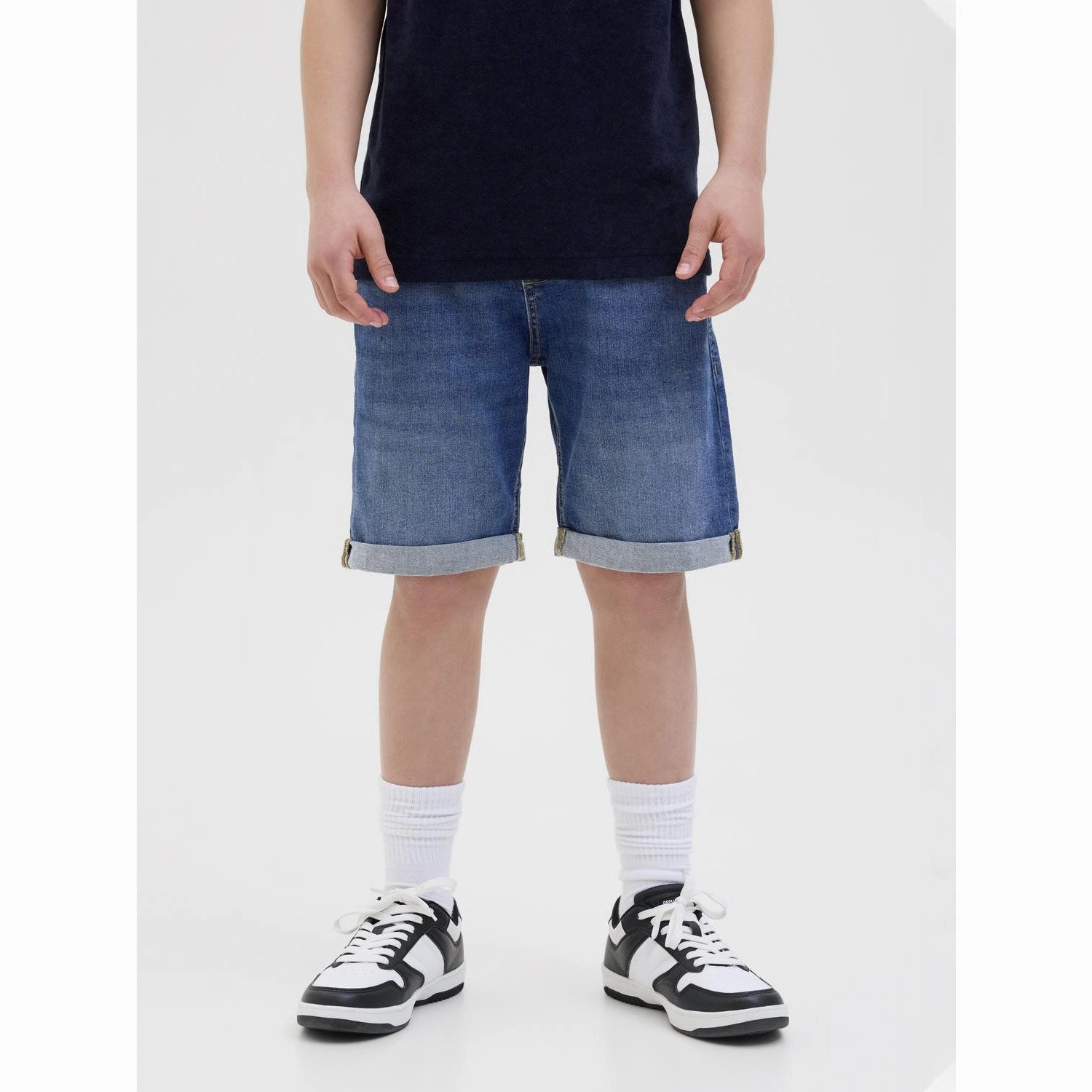 semi - formal event Go Casual Jack & Jones Junior Blue Denim Jwhrick Jjoriginal Shorts Sq 327 Jnr