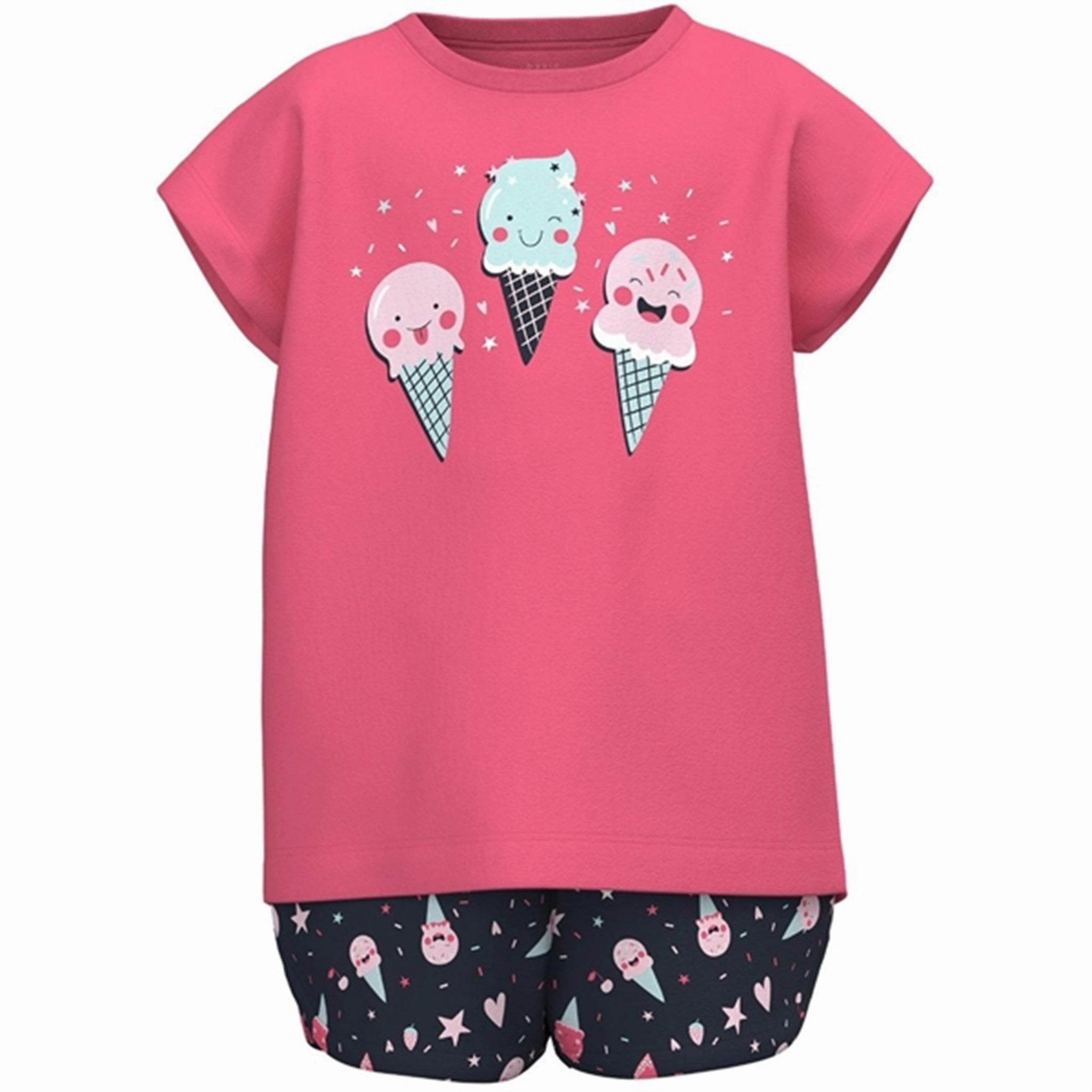 mid-rise Name it Camellia Rose Icecreams Vigea T-Shirt Set