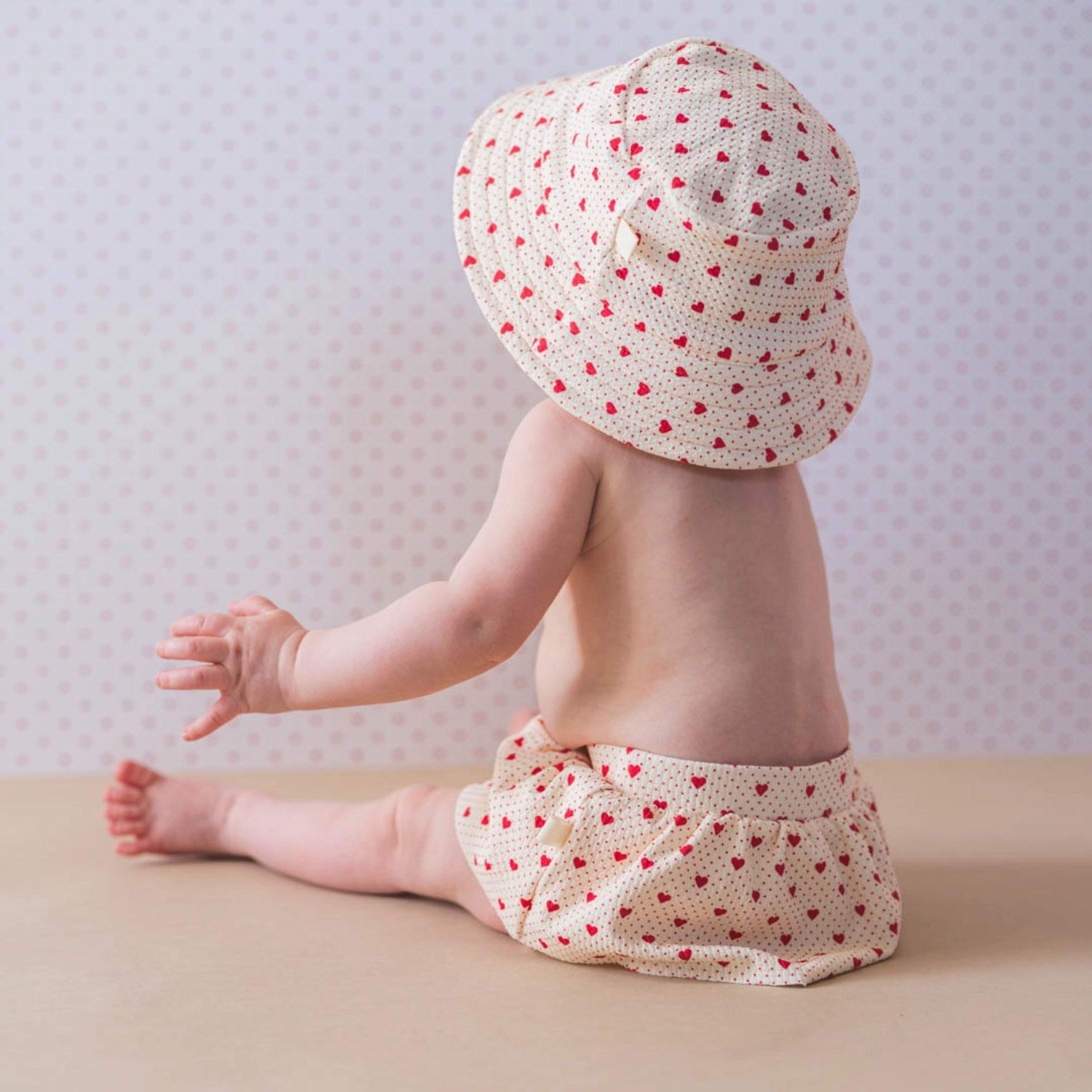 Coastal Pack That's Mine Lots Of Love Red Sally Swim Shorts