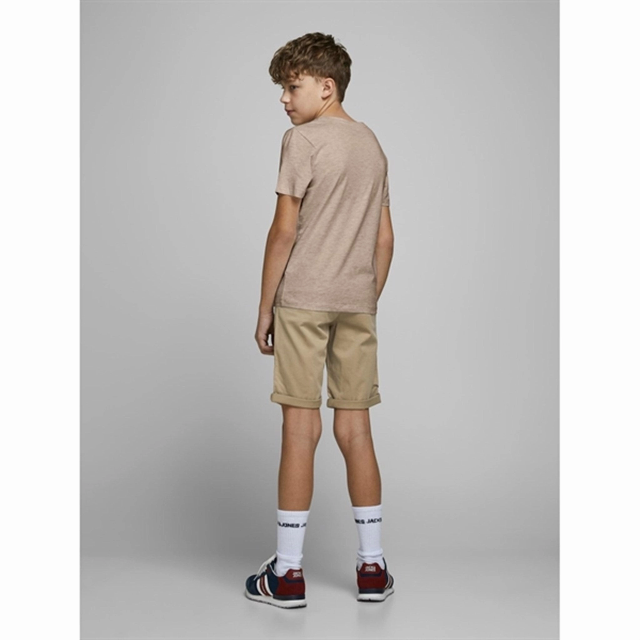 Workout Ready Design Travel Fit Jack & Jones Junior Oxford Tan Bowie Solid Shorts