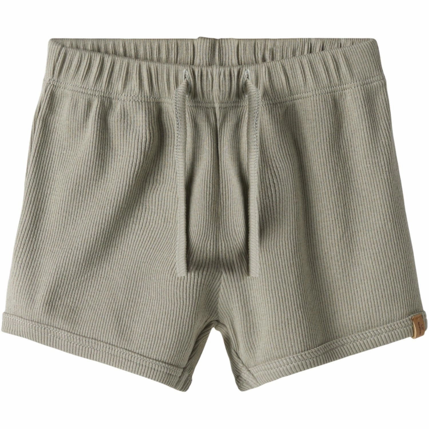 Lil'Atelier Seagrass Gago Kna Shorts Laser Cut Perforations
