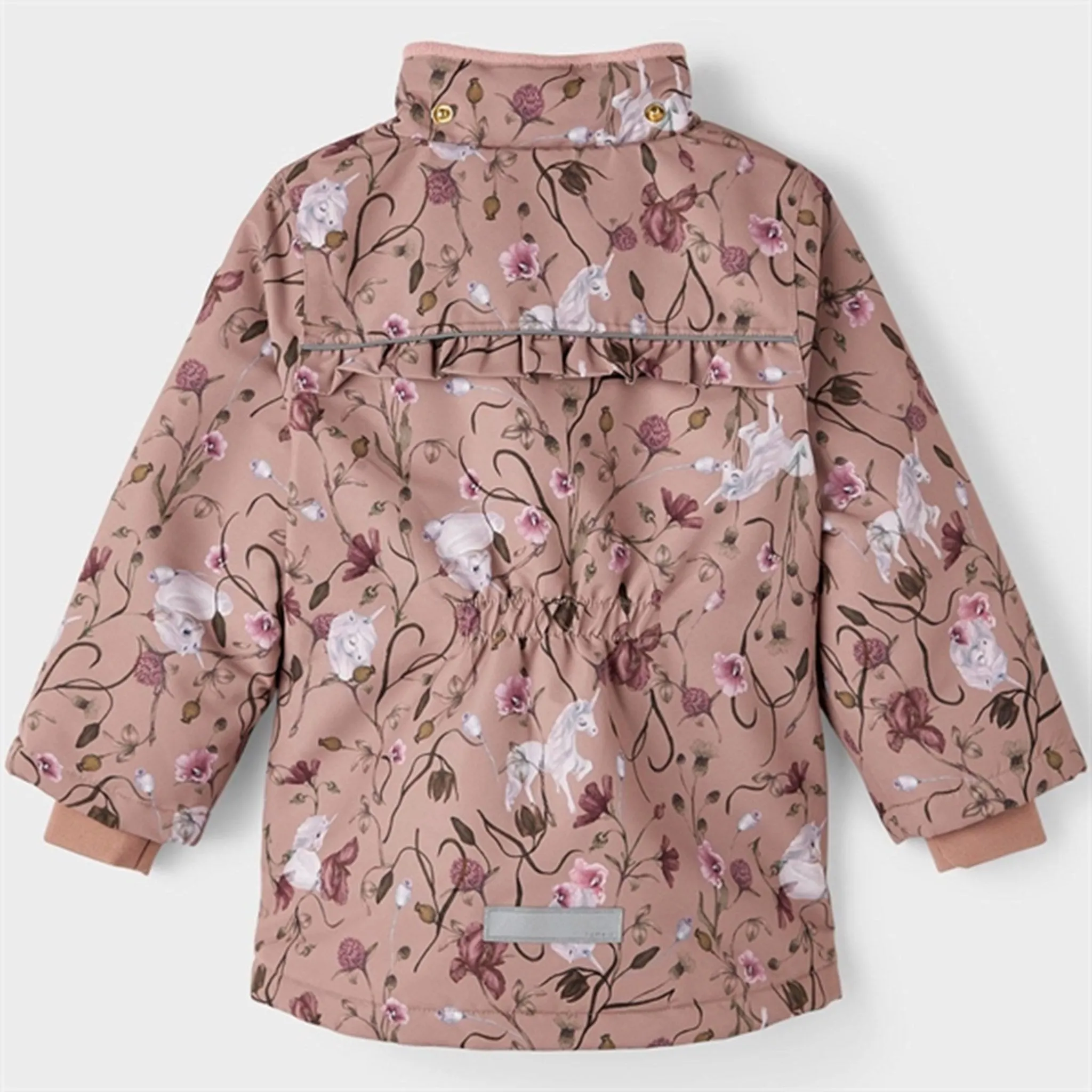 Name it Antler Snow Jacket Flower Unicorn Noos Participate Magnetic Closure Details