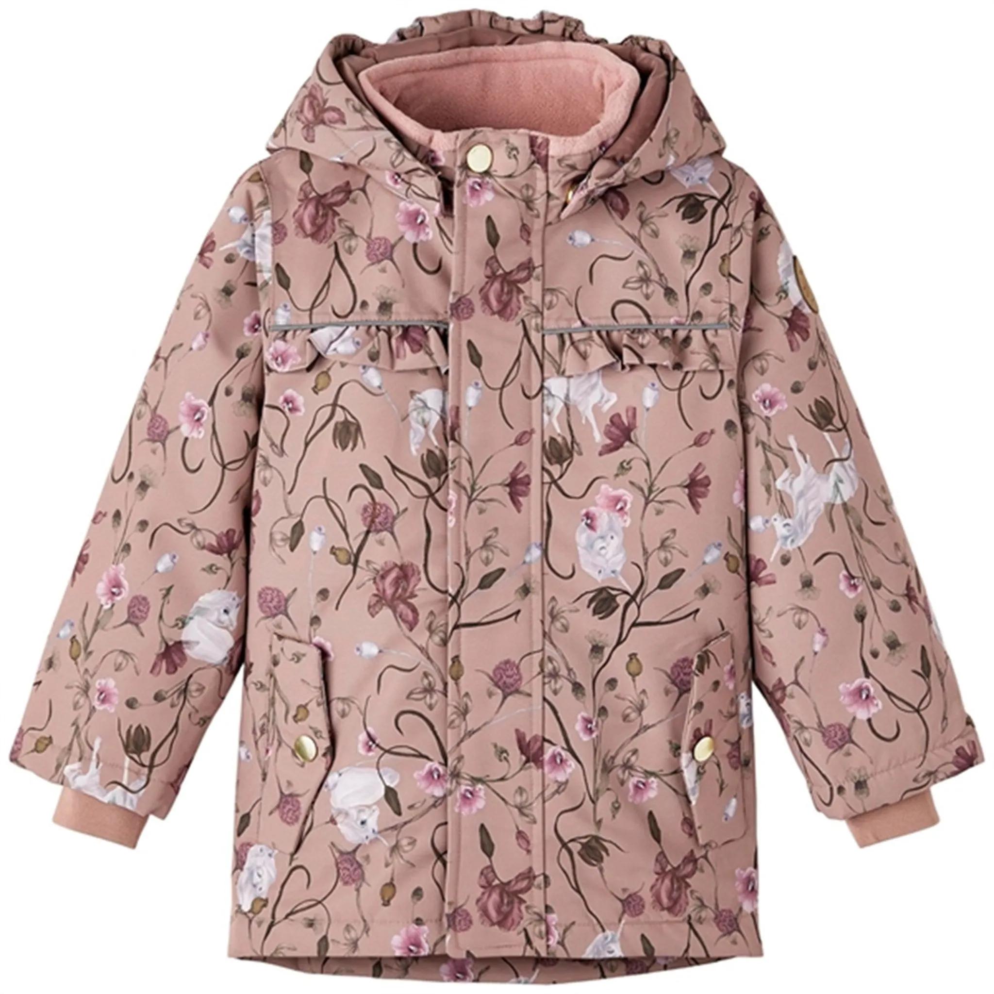 Name it Antler Snow Jacket Flower Unicorn Noos suitable for community activities Multi Pocket Configuration