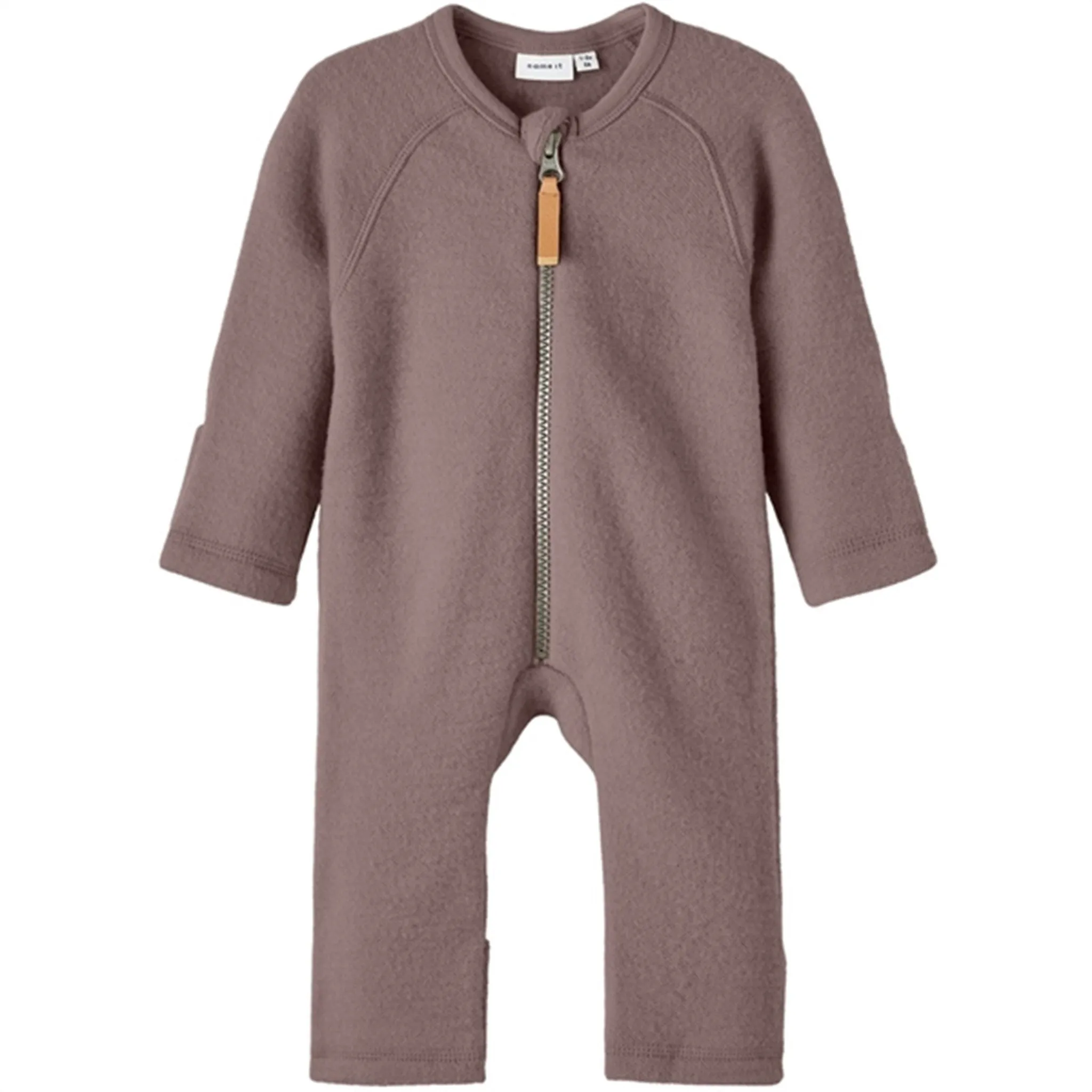 Name it Antler Wmino Wool Onesie Hidden-Placket