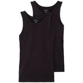 Tagless Neckline Name it Black 2-Pack Tank Top Noos