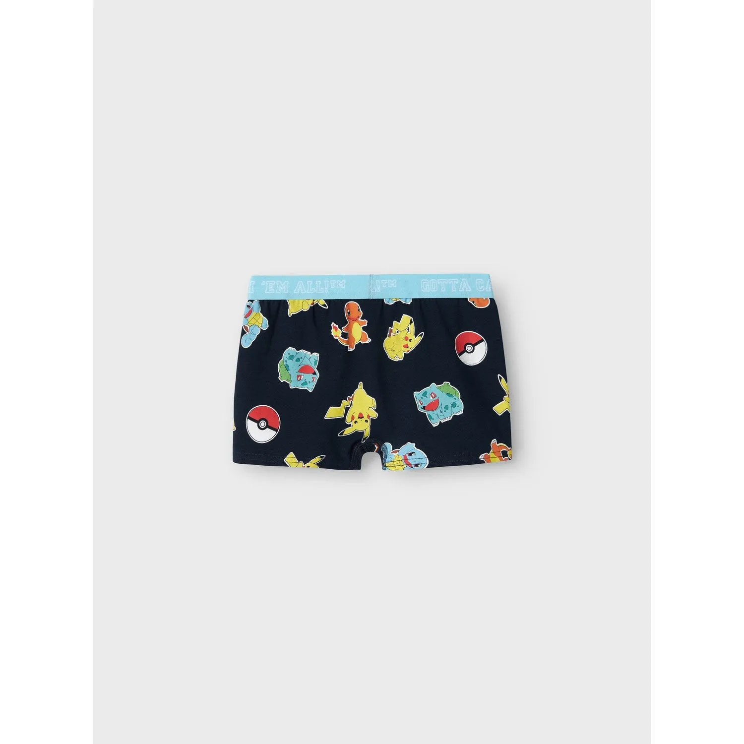 Name It Black Asgar Pokemon Boxer Shorts 2-Pack Noos Flat Lock