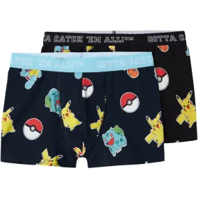 Active Support Mid layer Name It Black Asgar Pokemon Boxer Shorts 2-Pack Noos