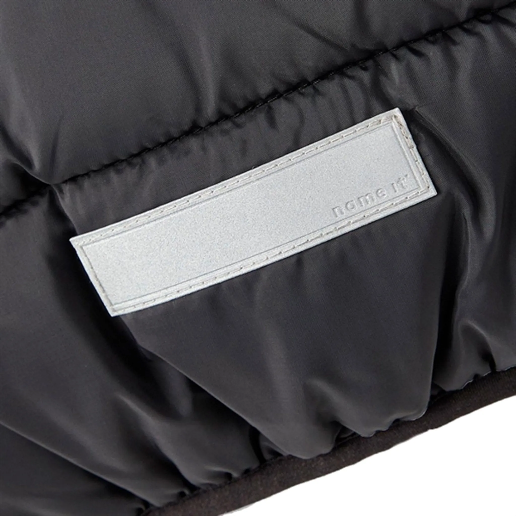 Name it Black Memphis Jacket Minimalist-Trend Snap-Closure