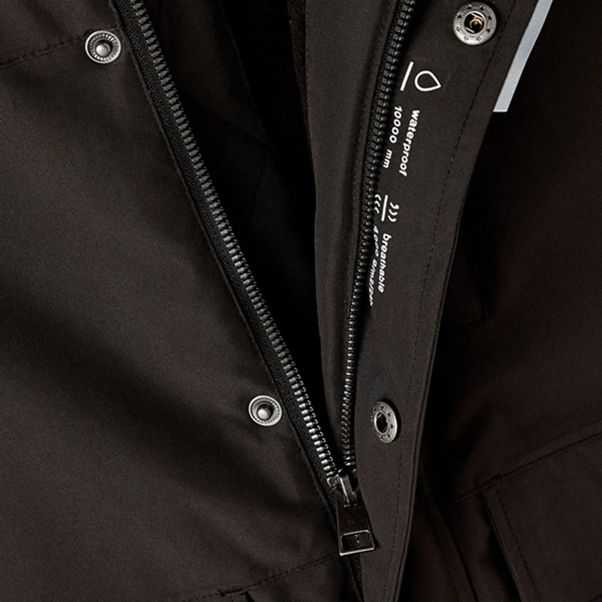 Nano Coated Fabric Name it Black Snow Jacket Solid