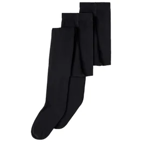 Night Out Name it Black Solid Tights 2-pack Noos