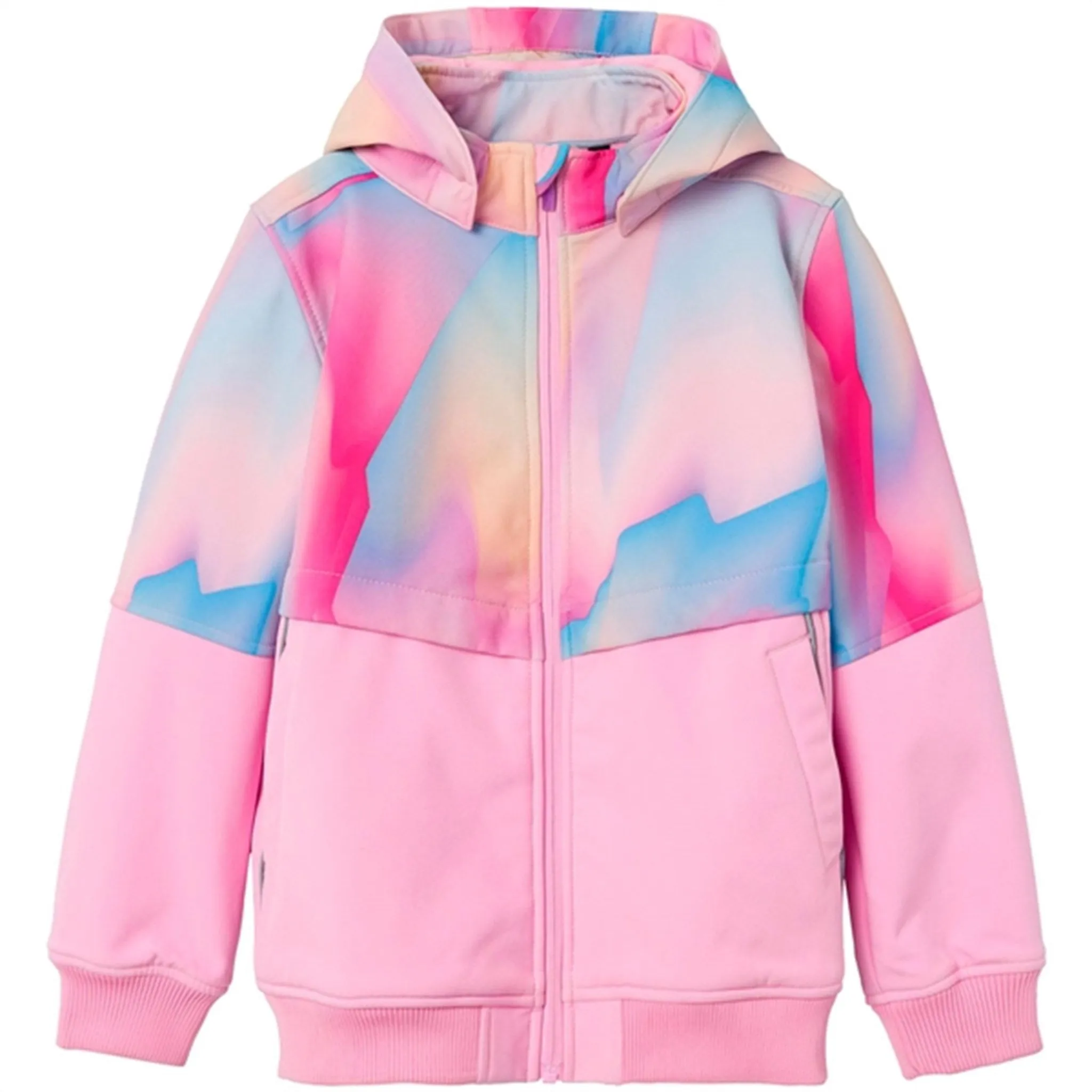 Stand Collar Name it Bonbon Alfa Softshell Jacket Pastel Mix