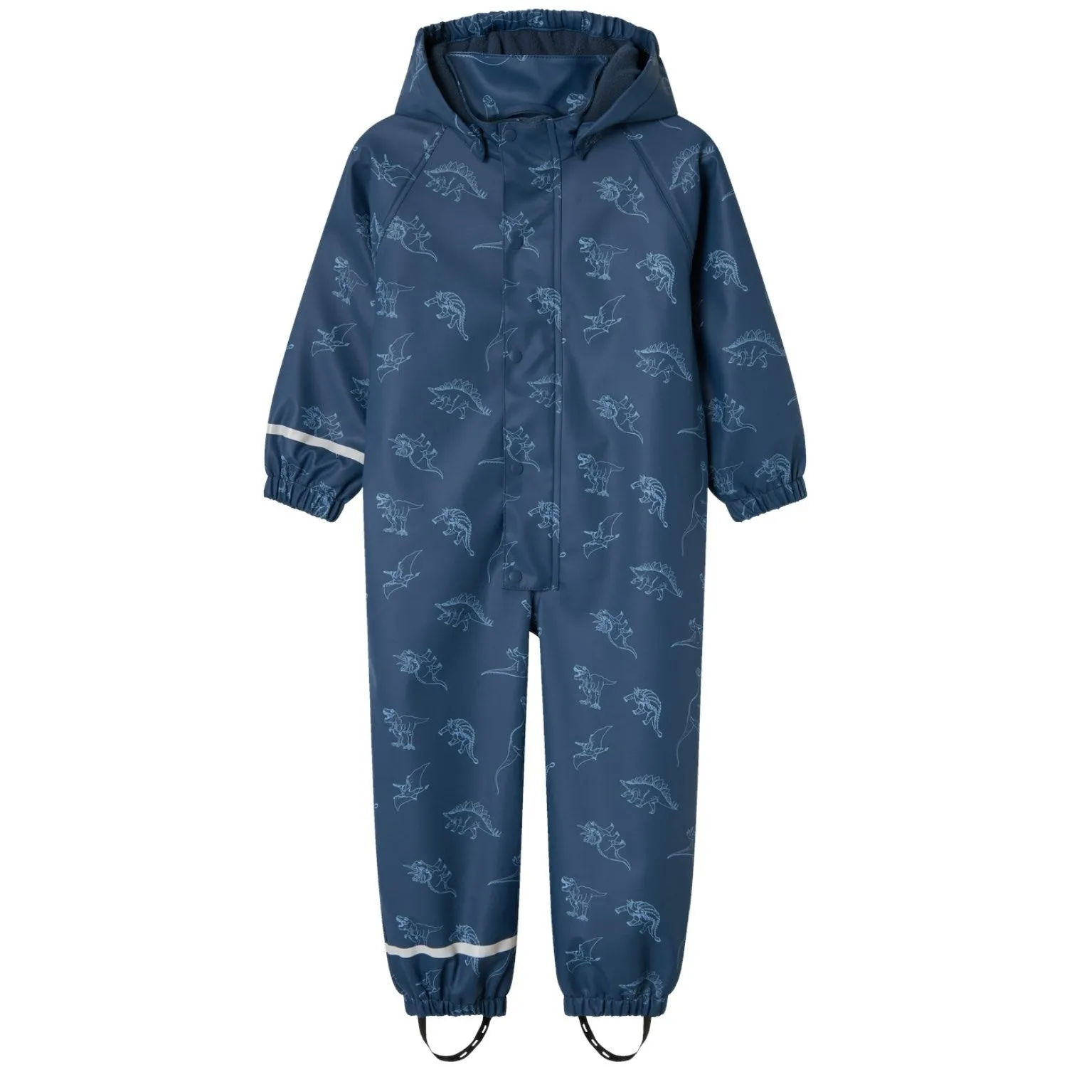 Name It Dark Denim Dry10 Rain Suit With Fleece Magic Walk In Rain Gear