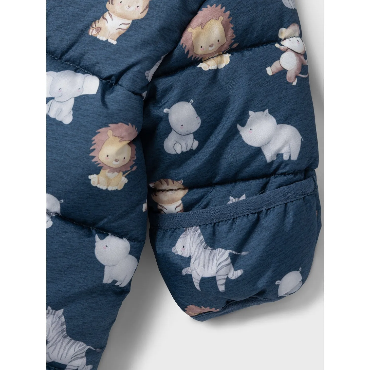 Maternity-Fit Lightweight-Layer Name It Dark Denim May Suit AOP