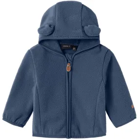 Travel Essential Name It Dark Denim Meeko Fleece Jacket