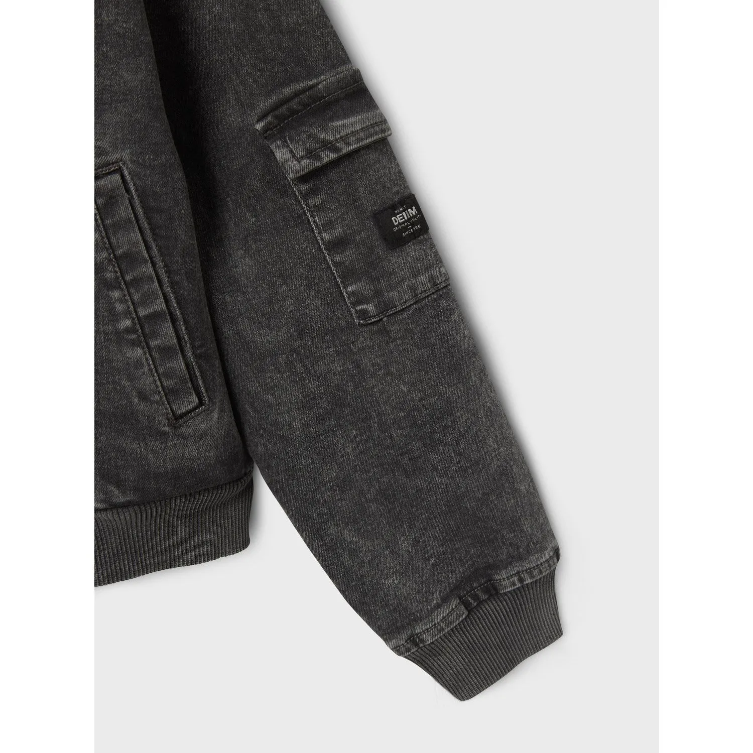 wedding guests Triumph Name It Dark Grey Denim Luna Denim Bomber Jacket