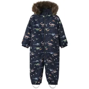 Keyhole-Back Name It Dark Sapphire Dino Earth Nmmsnow10 Suit Aop Fo Noos