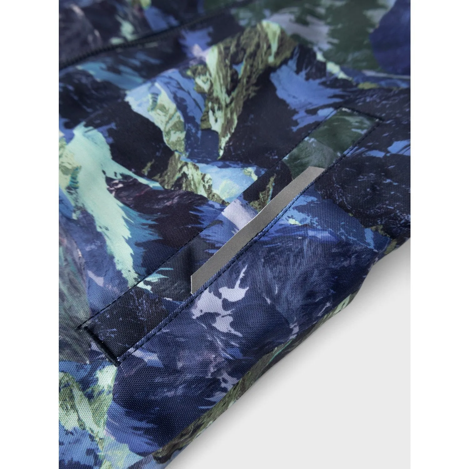 Name It Dark Sapphire Landscape Snow10 Suit Line AOP Fo Warm-Layer Soft cotton button-down