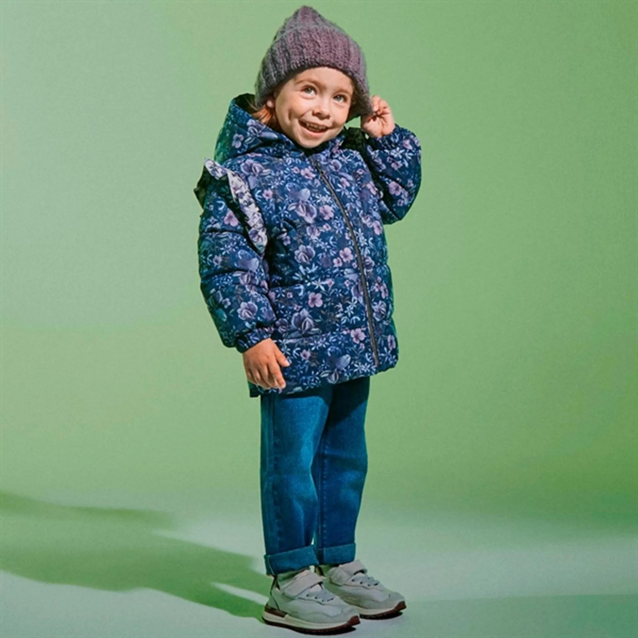 Name it Dark Sapphire Melody Puffer Jacket Statement-Piece Skin-friendly