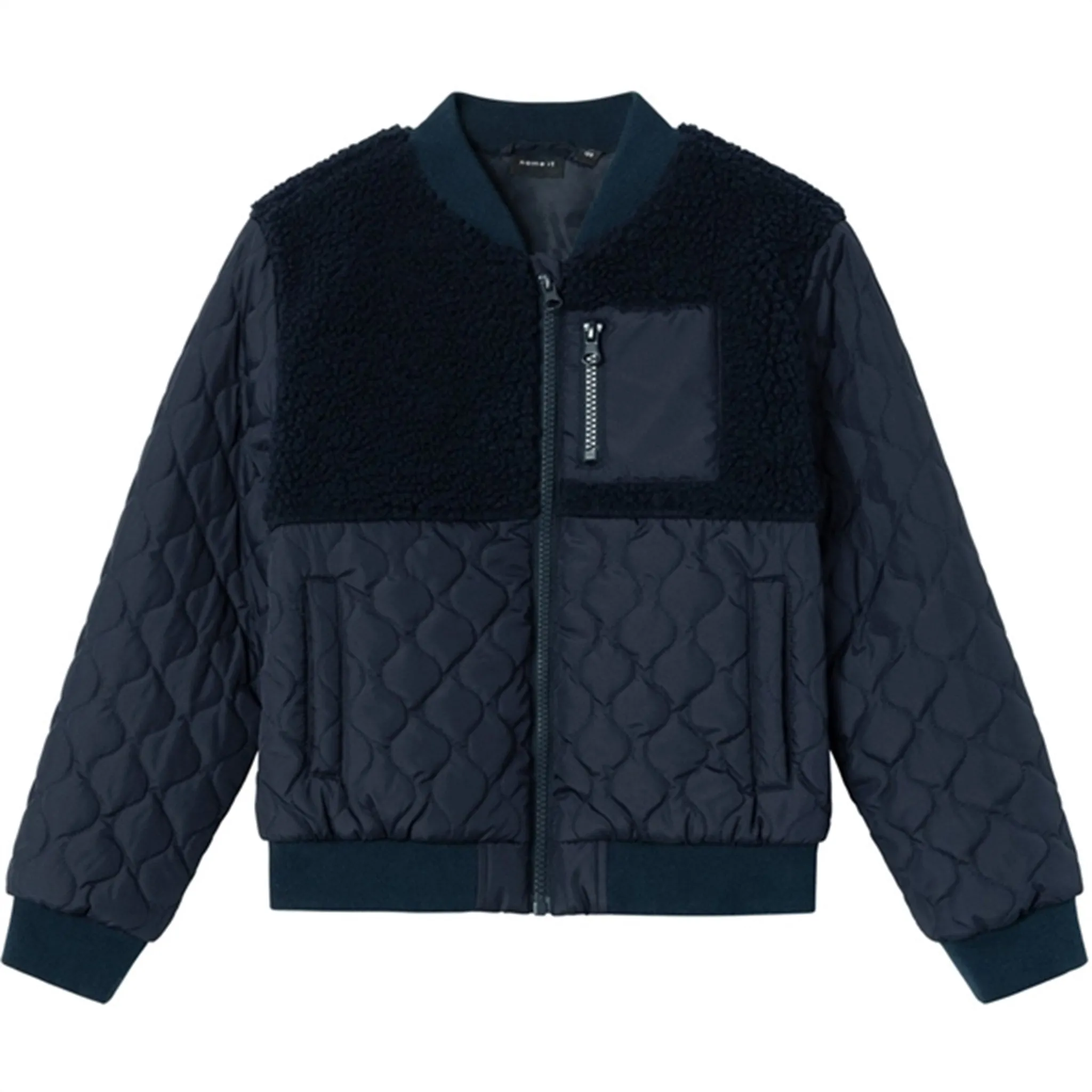 Name it Dark Sapphire Member Quilted Jacket Cotton-Blend