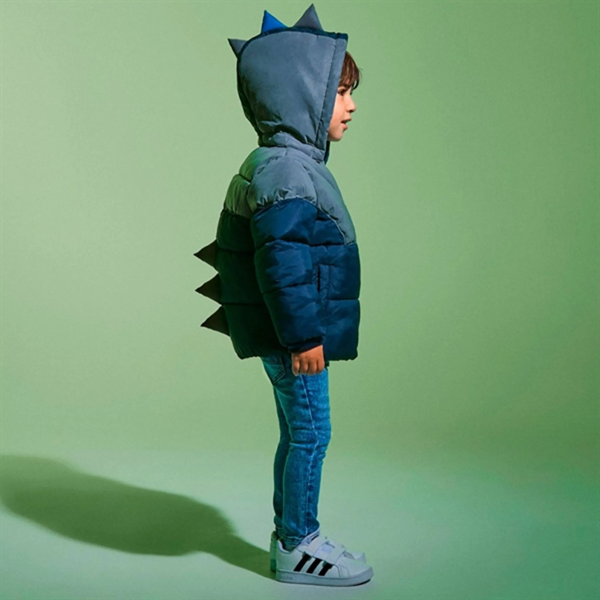 Tear-resistant Longline-Length Name it Dark Sapphire Morten Puffer Jacket Reflective