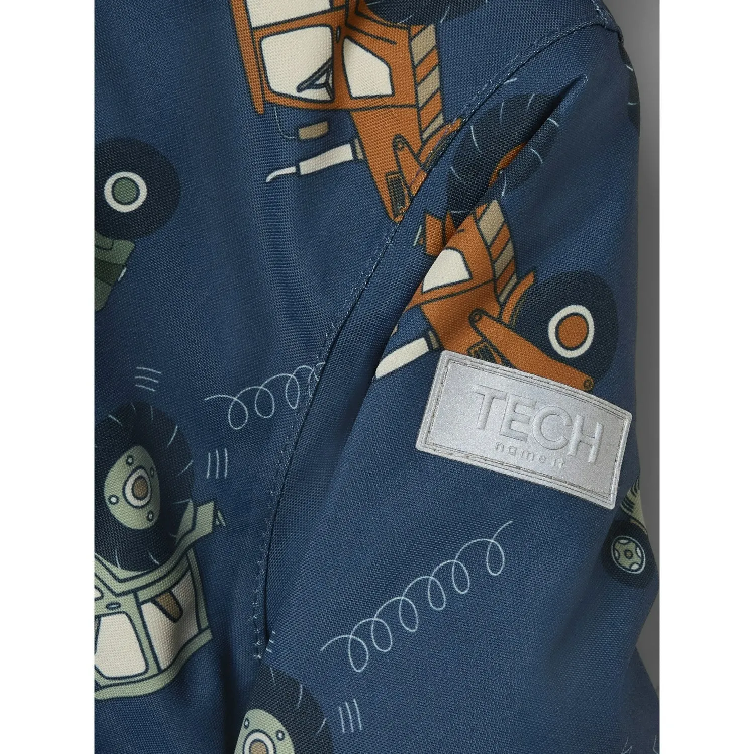 Name It Dark Sapphire Mouse Tractor Snow10 Suit AOP Fo Noos Dropped-Waist hypoallergenic