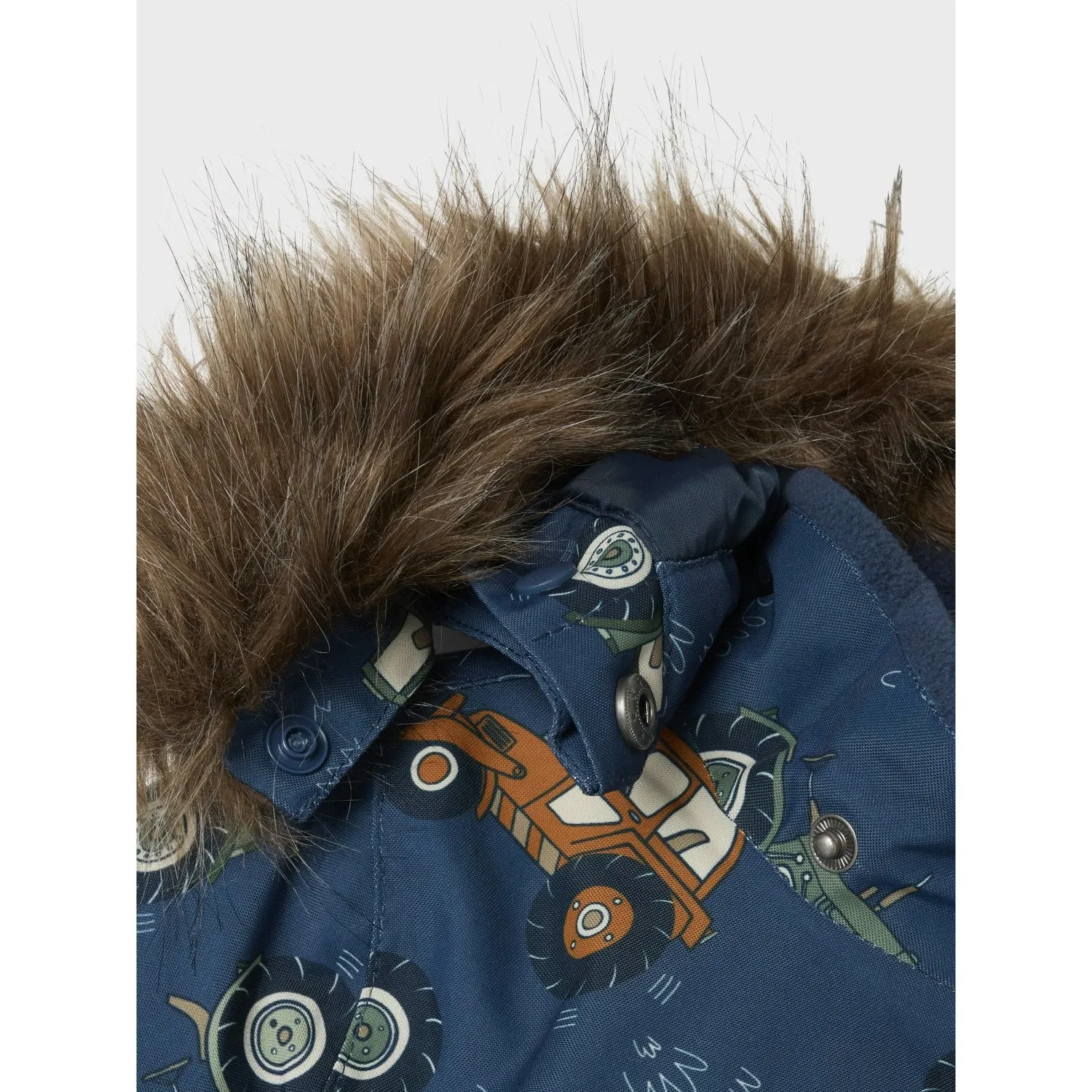 Name It Dark Sapphire Mouse Tractor Snow10 Suit AOP Fo Noos Bright-colored top