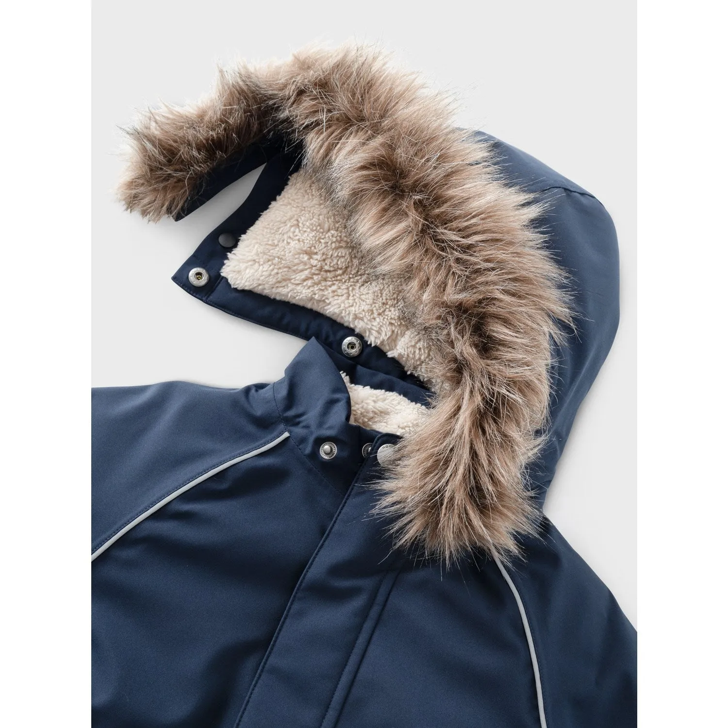 Name It Dark Sapphire Snow05 Jacket Solid 1Fo AbrasionResistant Rain Safe