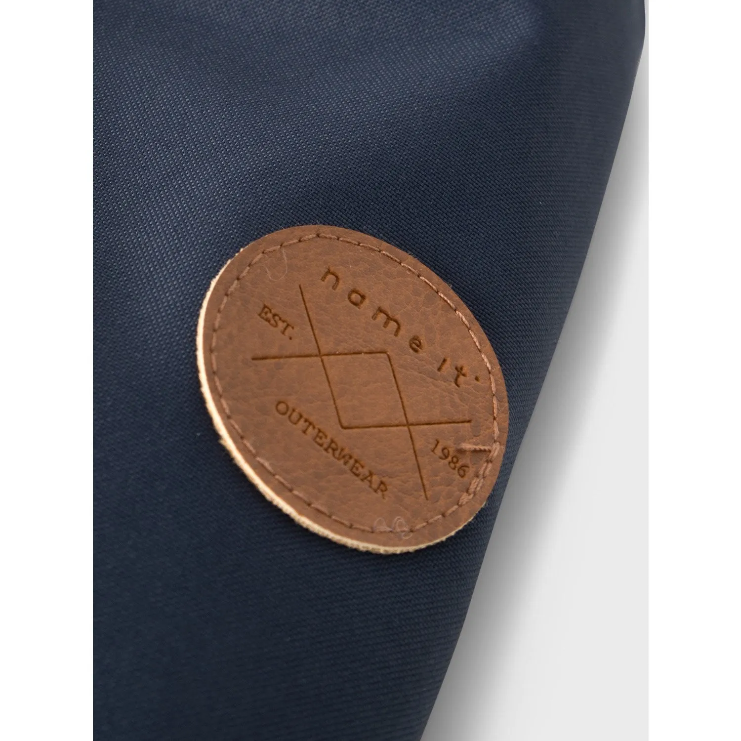 Embroidered-Detail Name It Dark Sapphire Snow10 Suit Solid Fo Noos