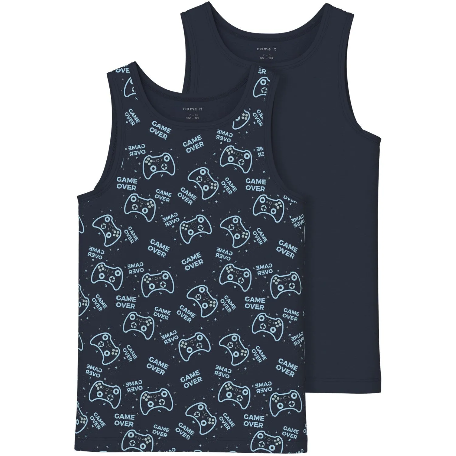 warm - feeling clothing Name It Dark Sapphire Tank Top 2-pack Sapphire Game Noos