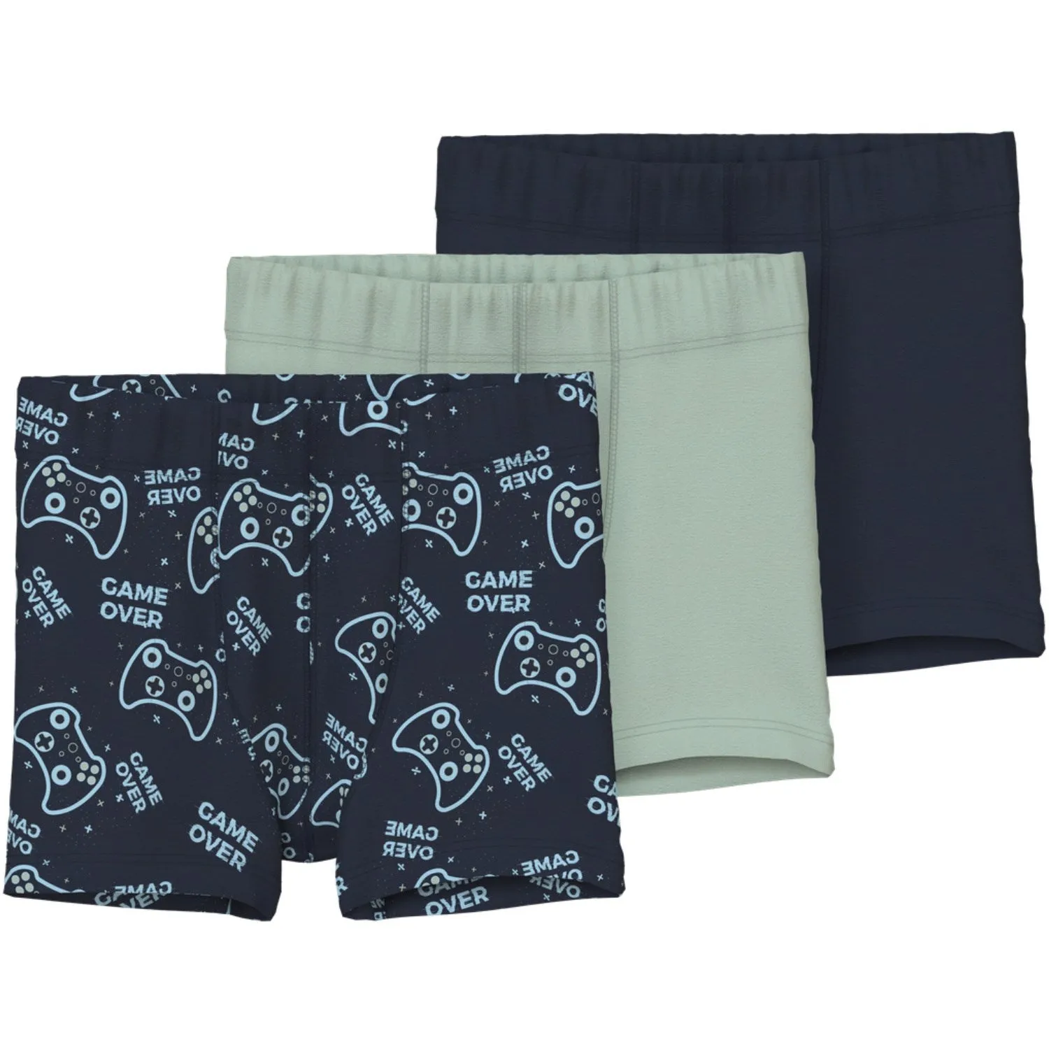 Name It Dark Sapphire Tights 3-pack Sapphire Game Noos Everyday Basics Lightweight Microfiber