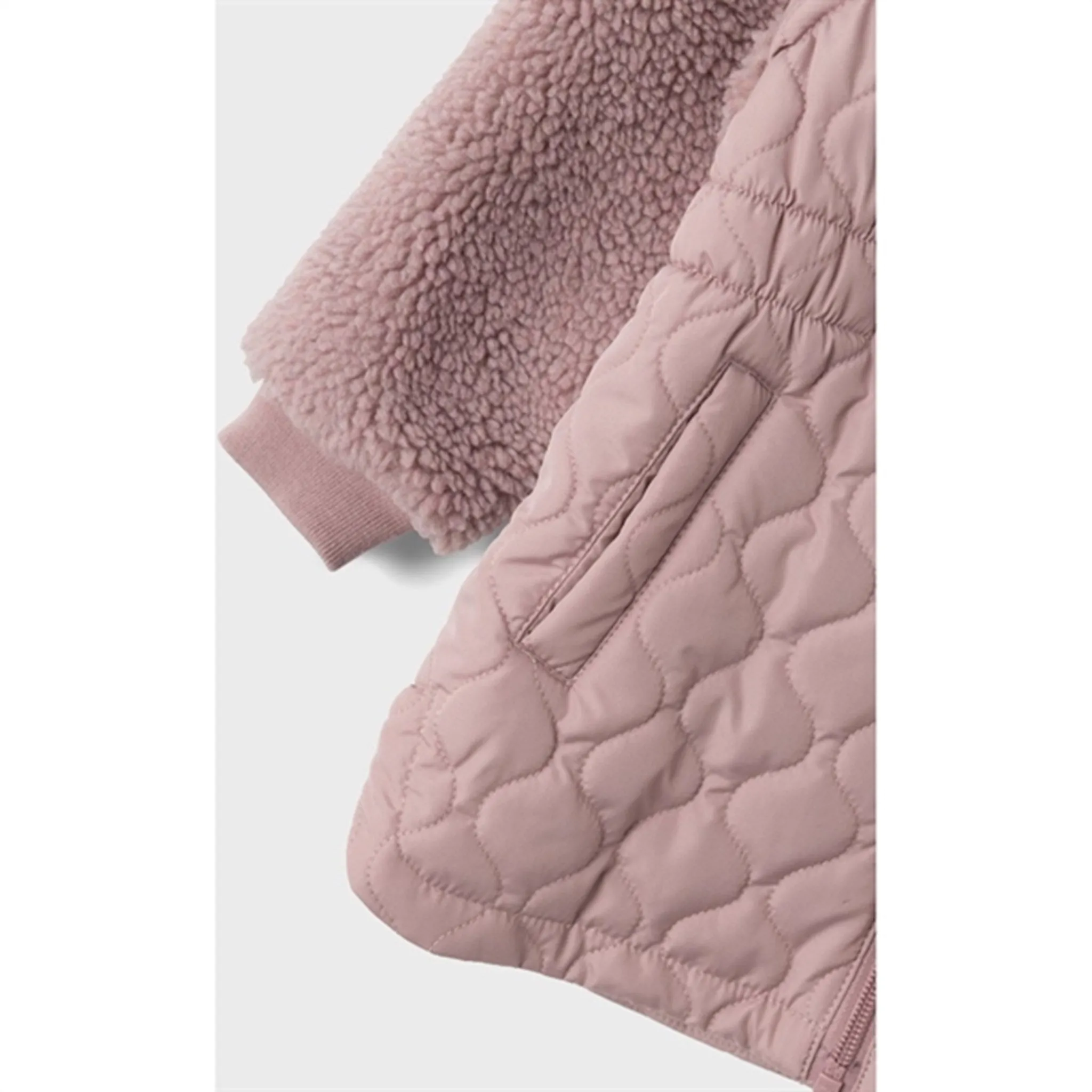 Name it Deauville Mauve Member Quilted Jacket Bell-Sleeve Effortless layering piece