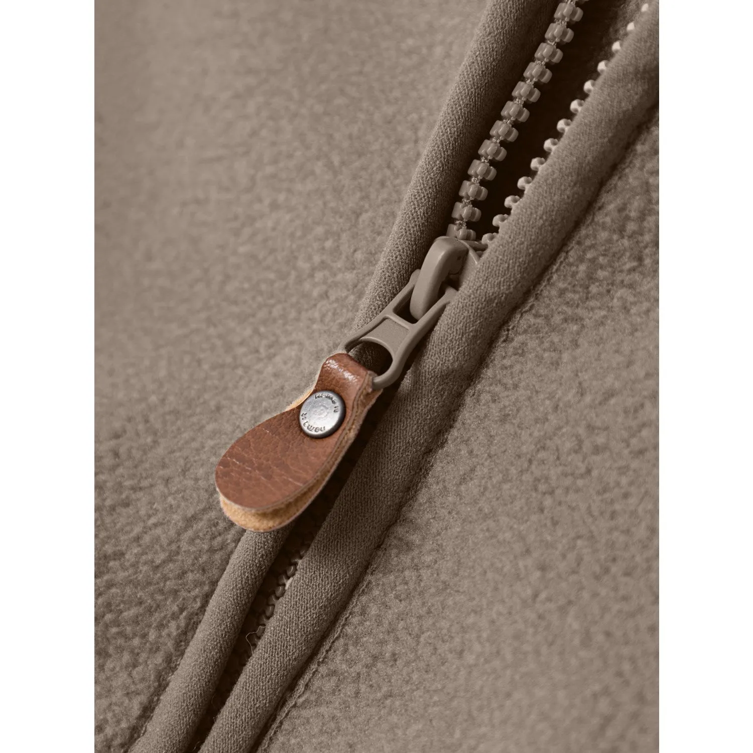 Non Irritating Seams Name It Desert Taupe Meeko Fleece Jacket