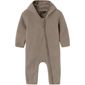 Cozy Wear Functional Layer Name It Desert Taupe Meeko Fleece Suit