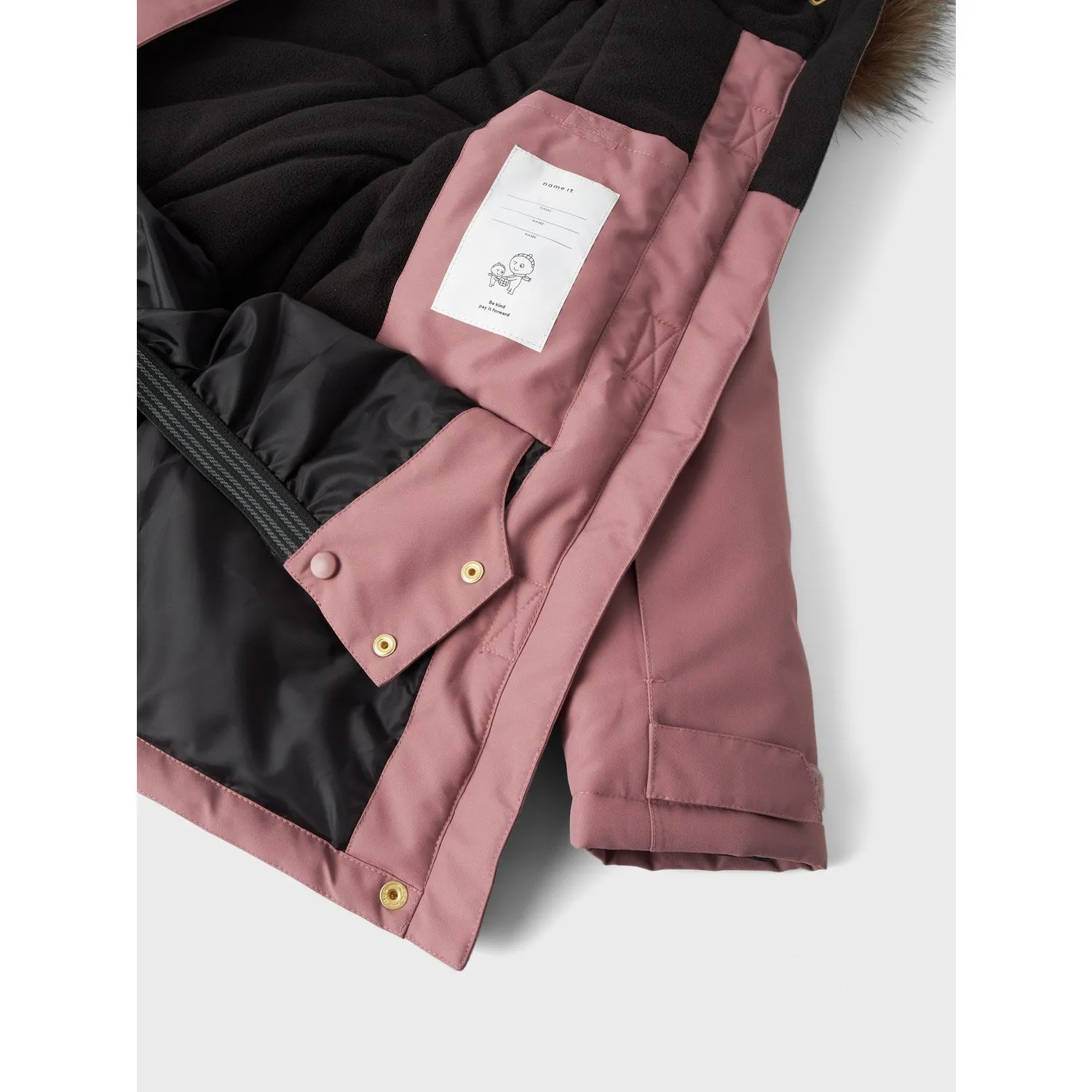 Name It Grape Shake Snow10 Ski Jacket Solid Fo Noos Layered Security Pockets Commemorate