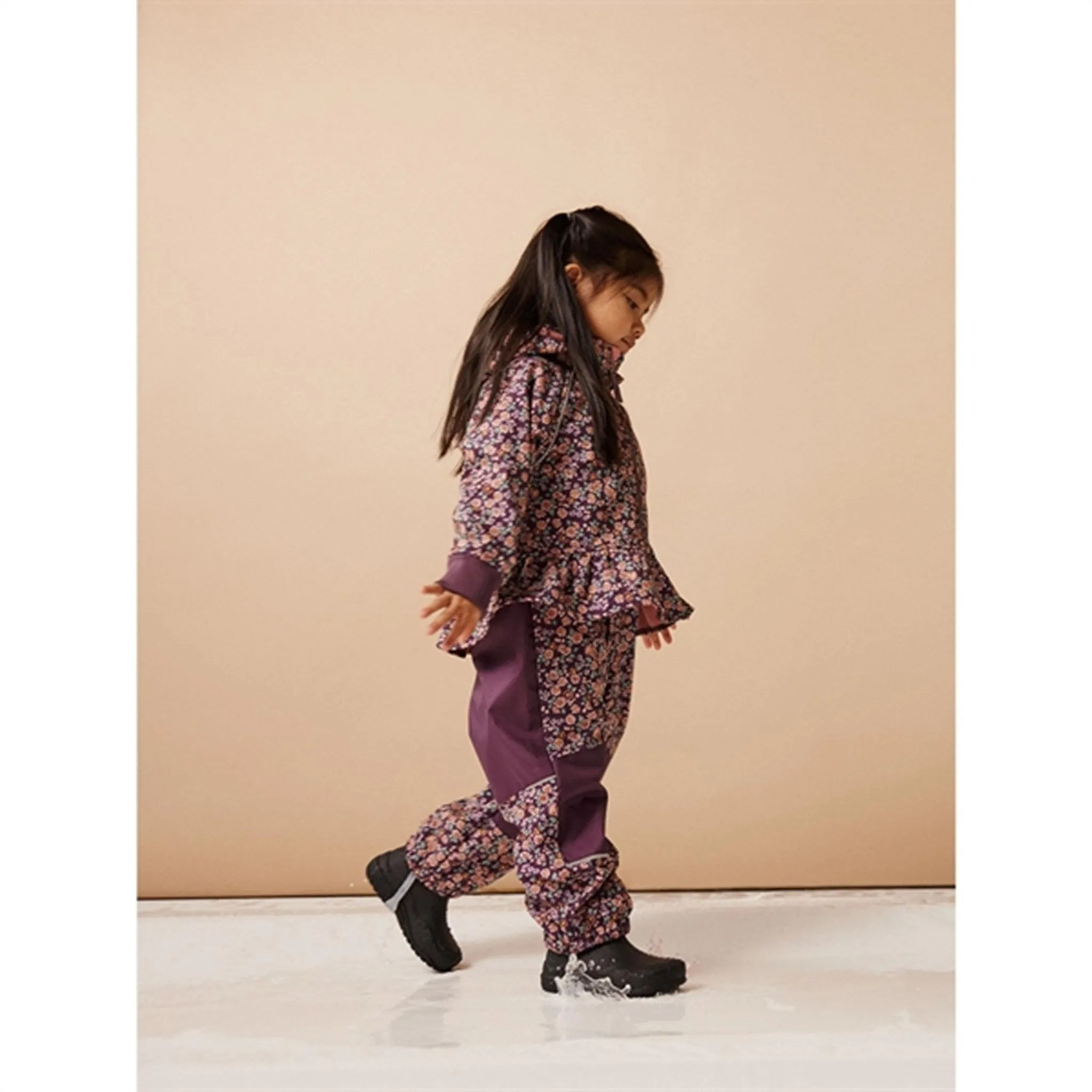 Decorative stitching Comfort Wearable Name it Hortensia Alfa Softshell Pants Liberty