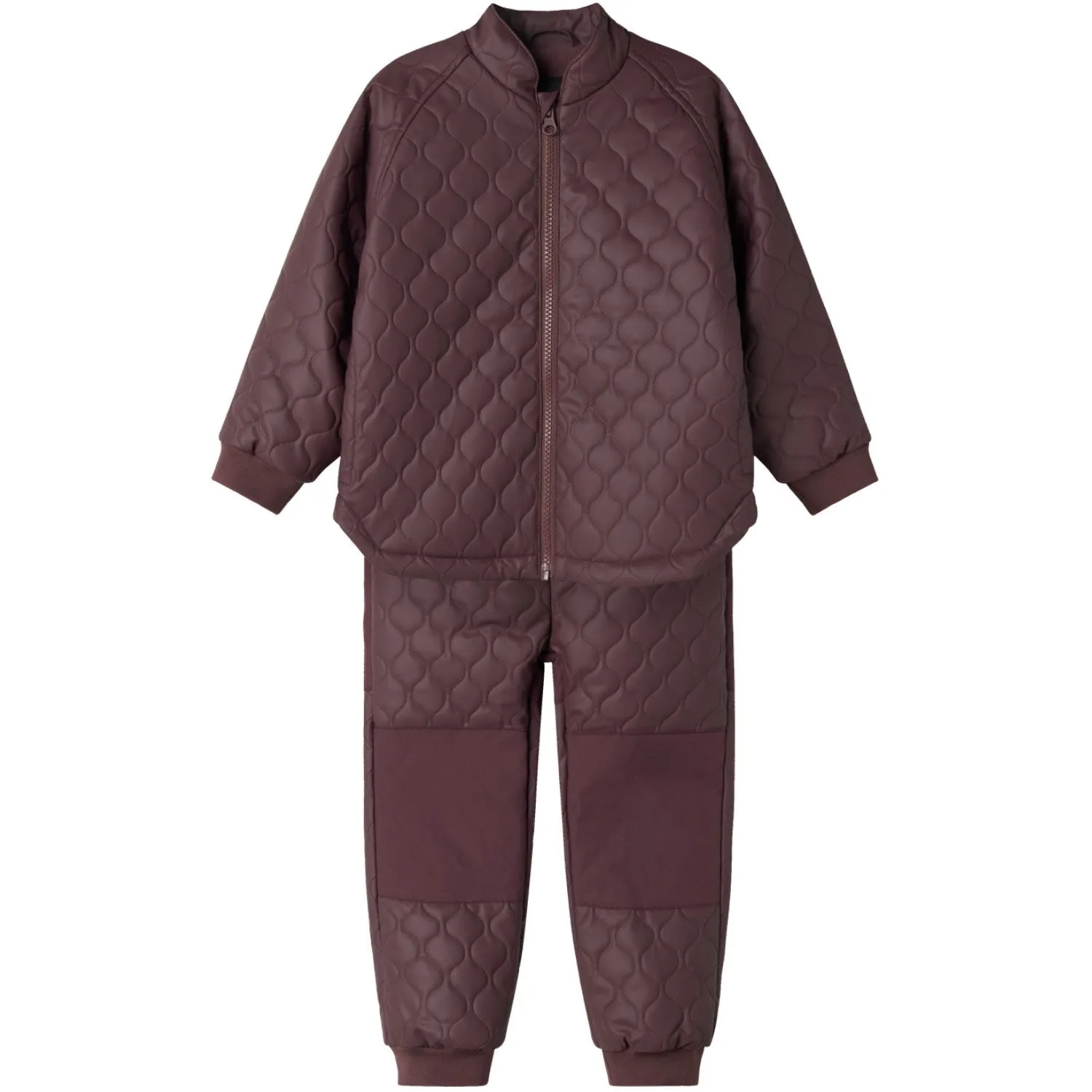 Name It Huckleberry Mud Rub Quilted Set Solid Fo Neutral-Shade