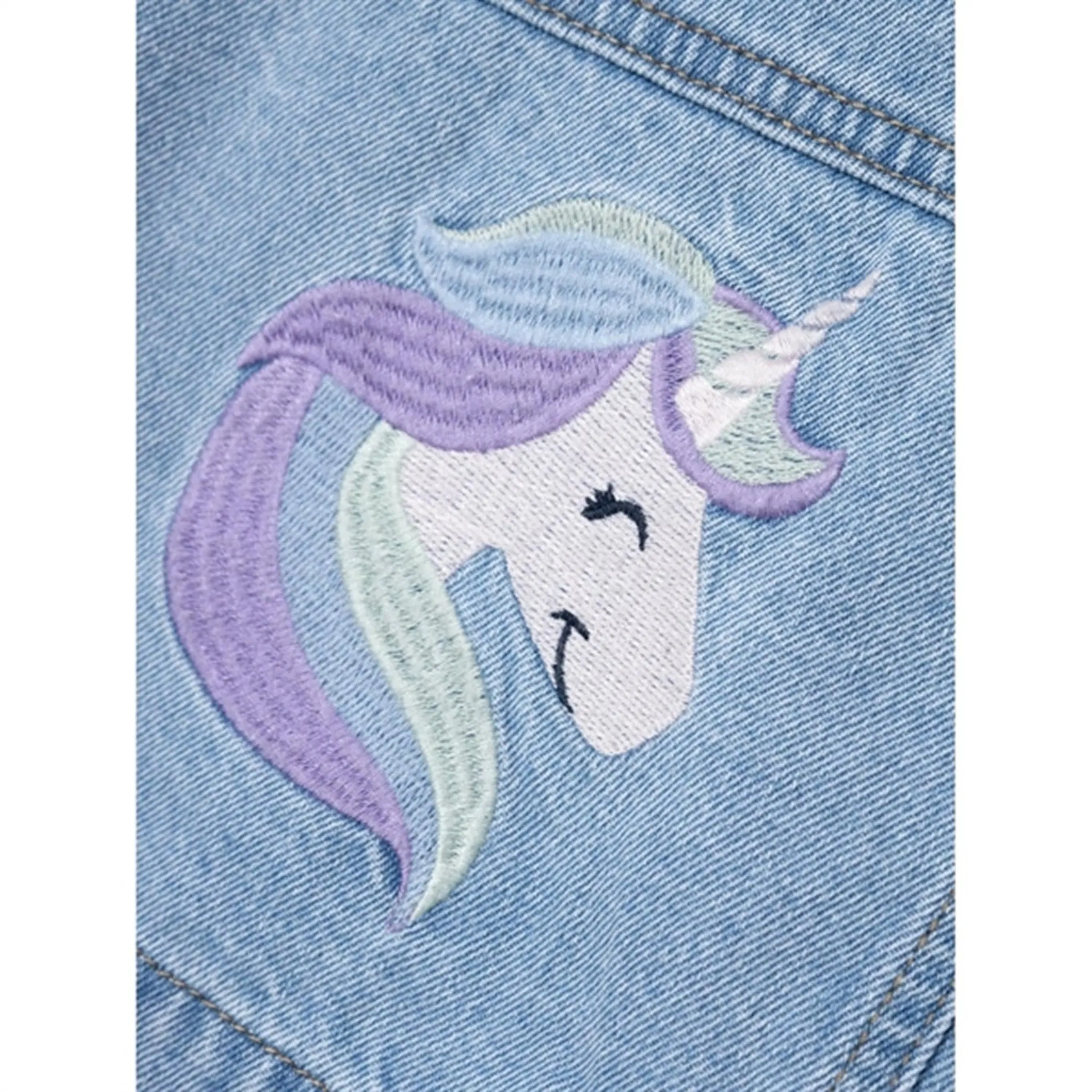 Eco friendly materials Help Name it Light Blue Denim Unicorn Conny Denim Jacket