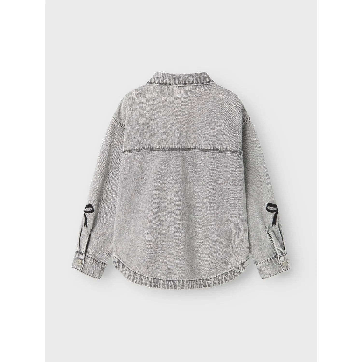 Affordable Name It Light Grey Denim Gloria Denim Embroidery Jacket