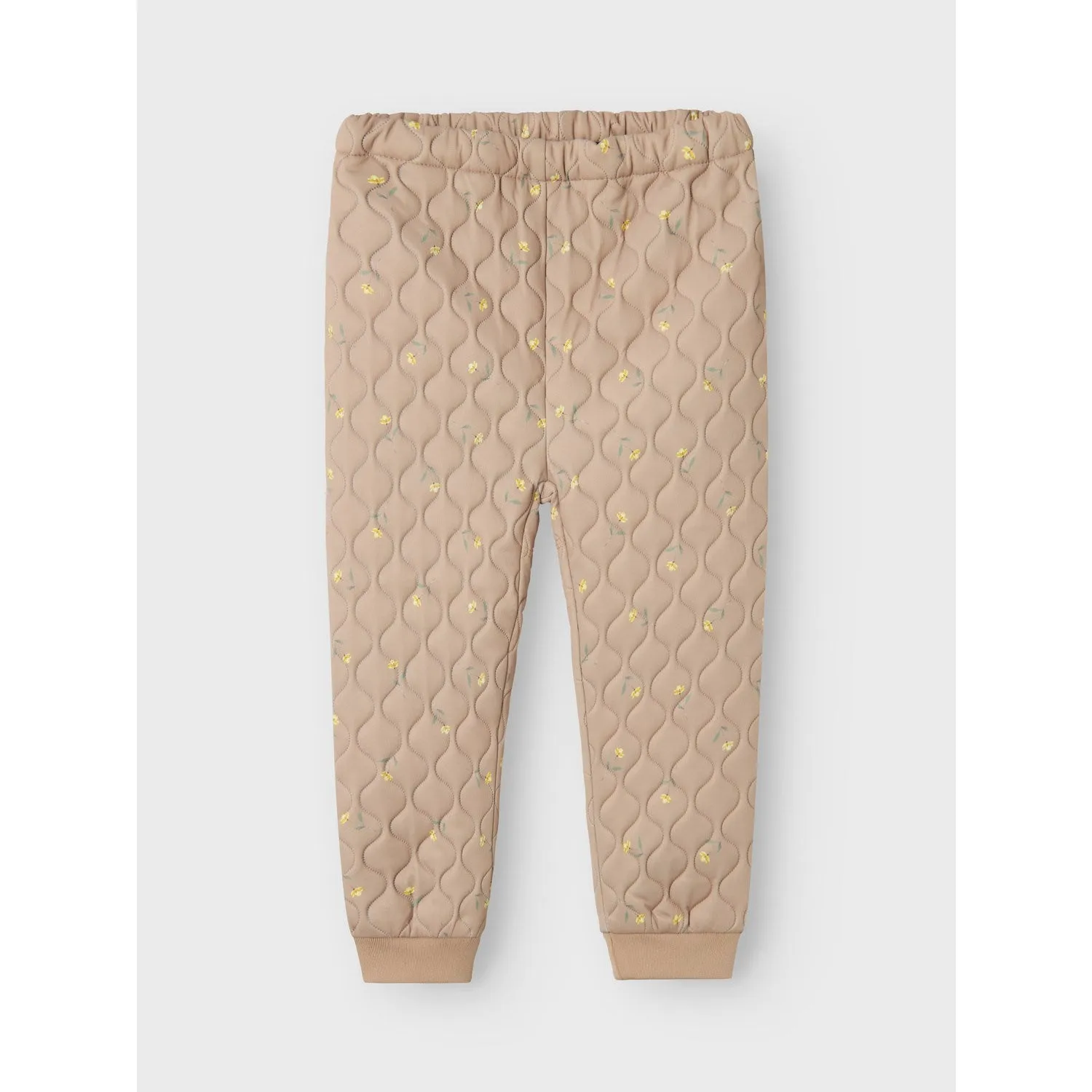 Name It Light Taupe Flower Moon Quilted Set AOP Fo Playful pattern shirt