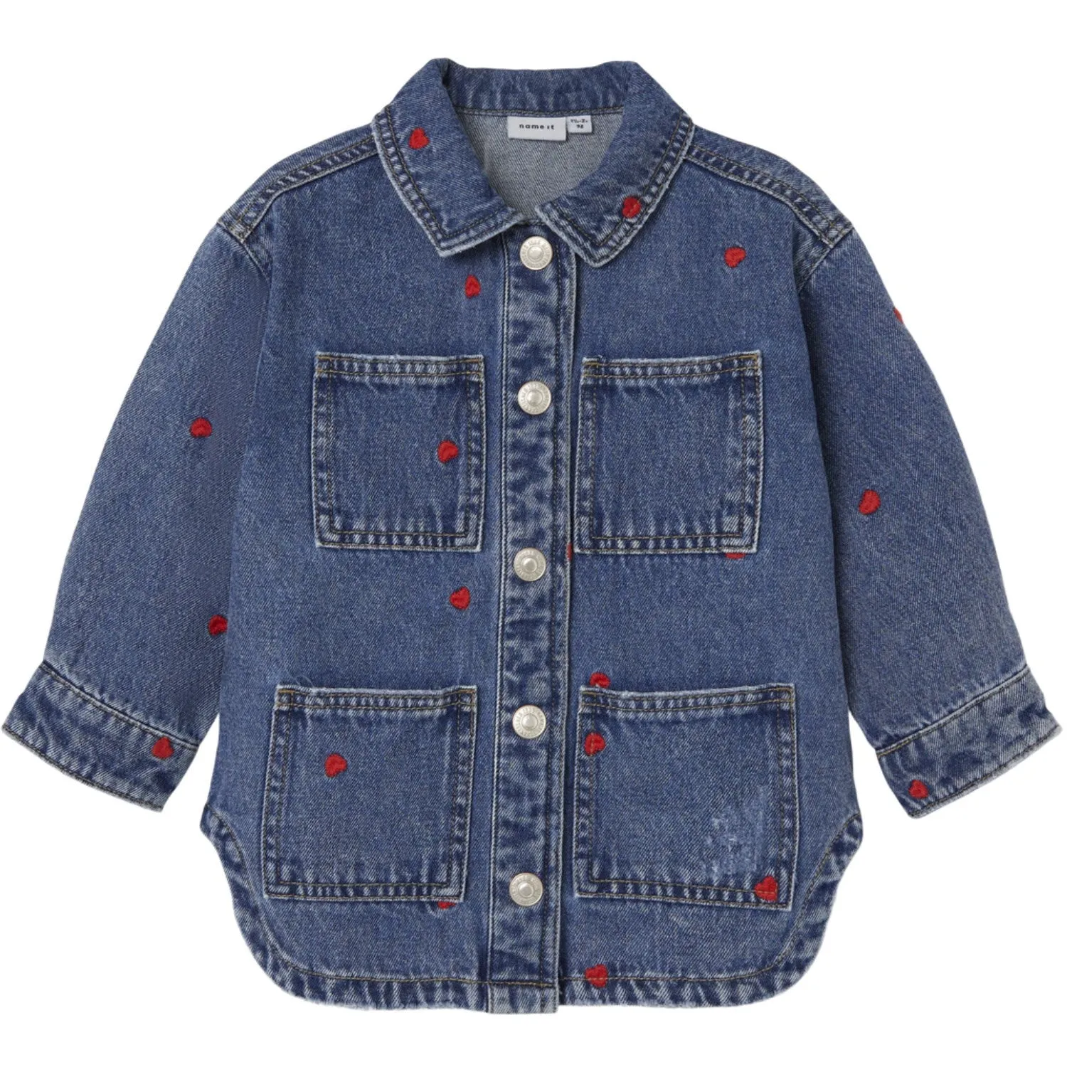 Sporty Look Determination Name It Medium Blue Denim Kathy Denim Jacket