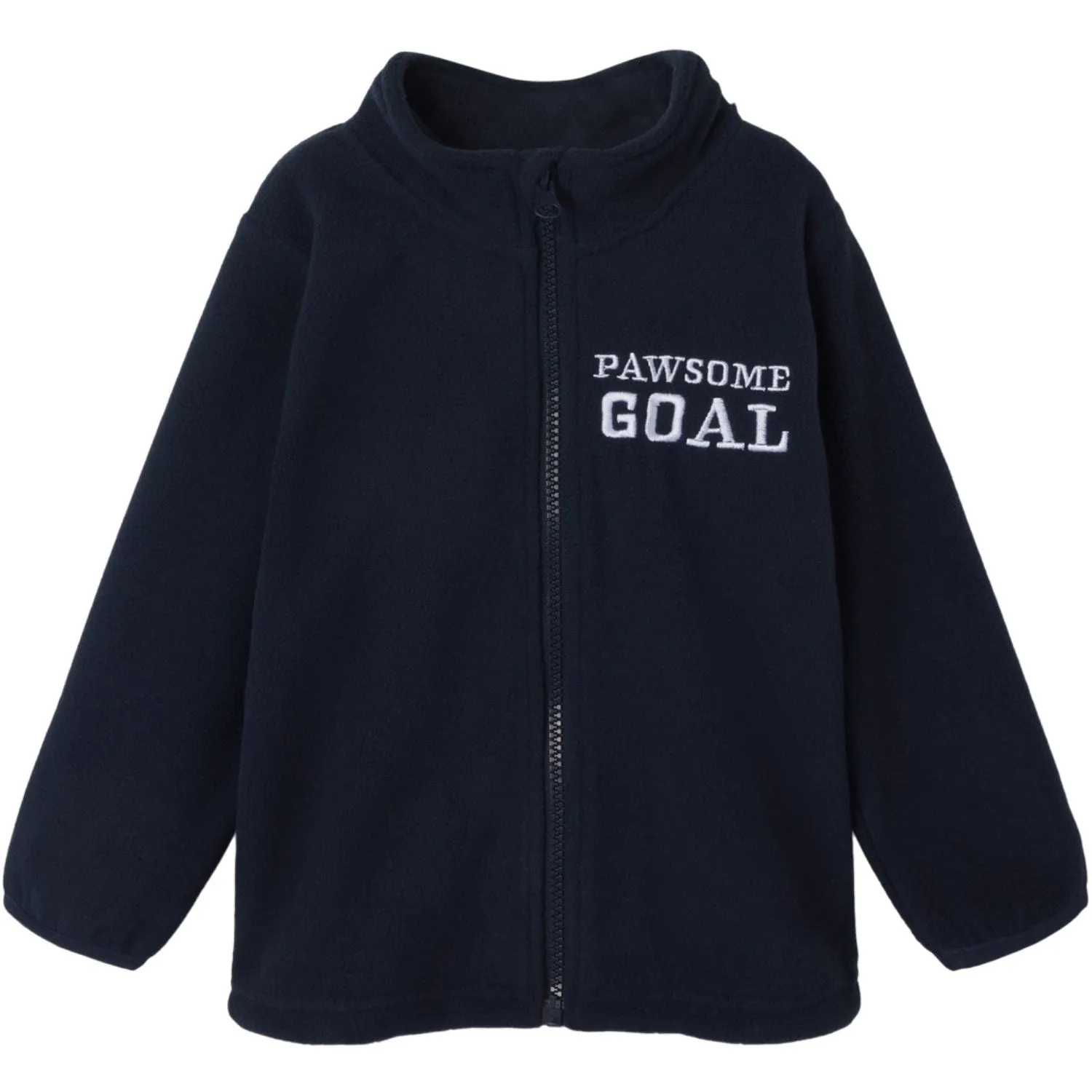 Garment Washed Texture Name It Navy Blazer Nmmjohan Paw Fleece W Zip Cplg