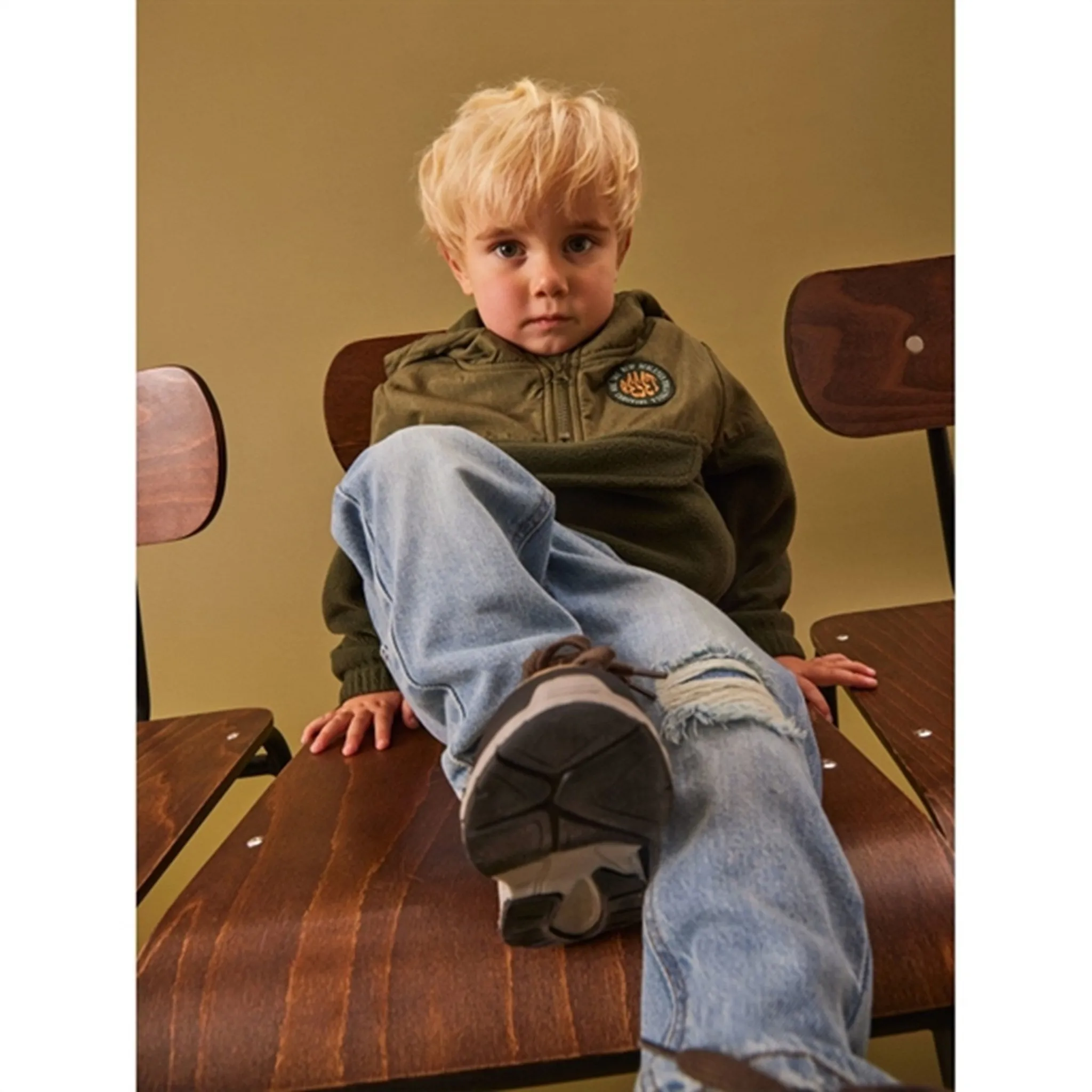 Quick Change Casual Fit Name it Oil Green Orm Fleece Anorak