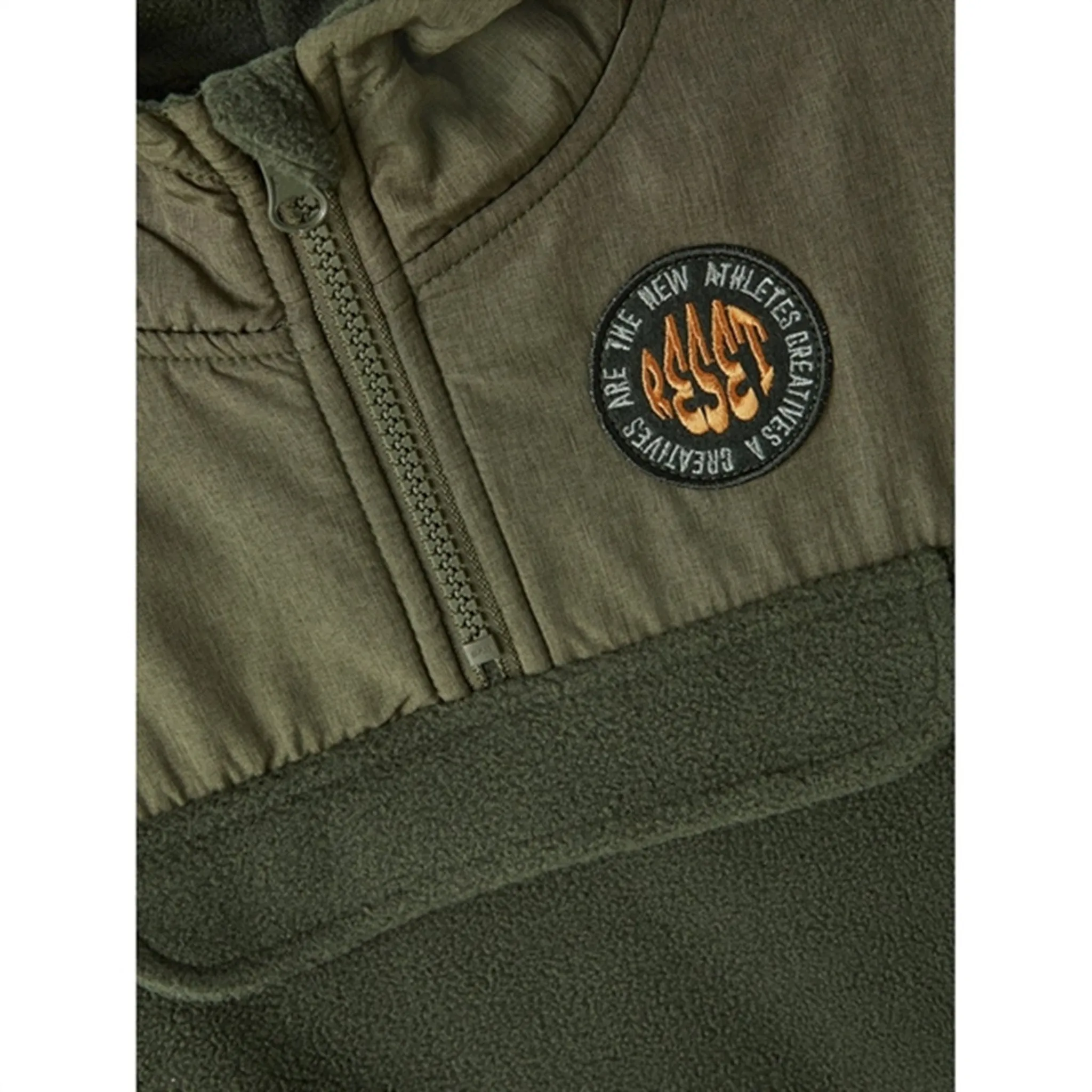 Adventure Outfit Name it Oil Green Orm Fleece Anorak