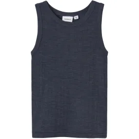 length Name It Ombre Blue Wang Wool Needle Tank Top Noos