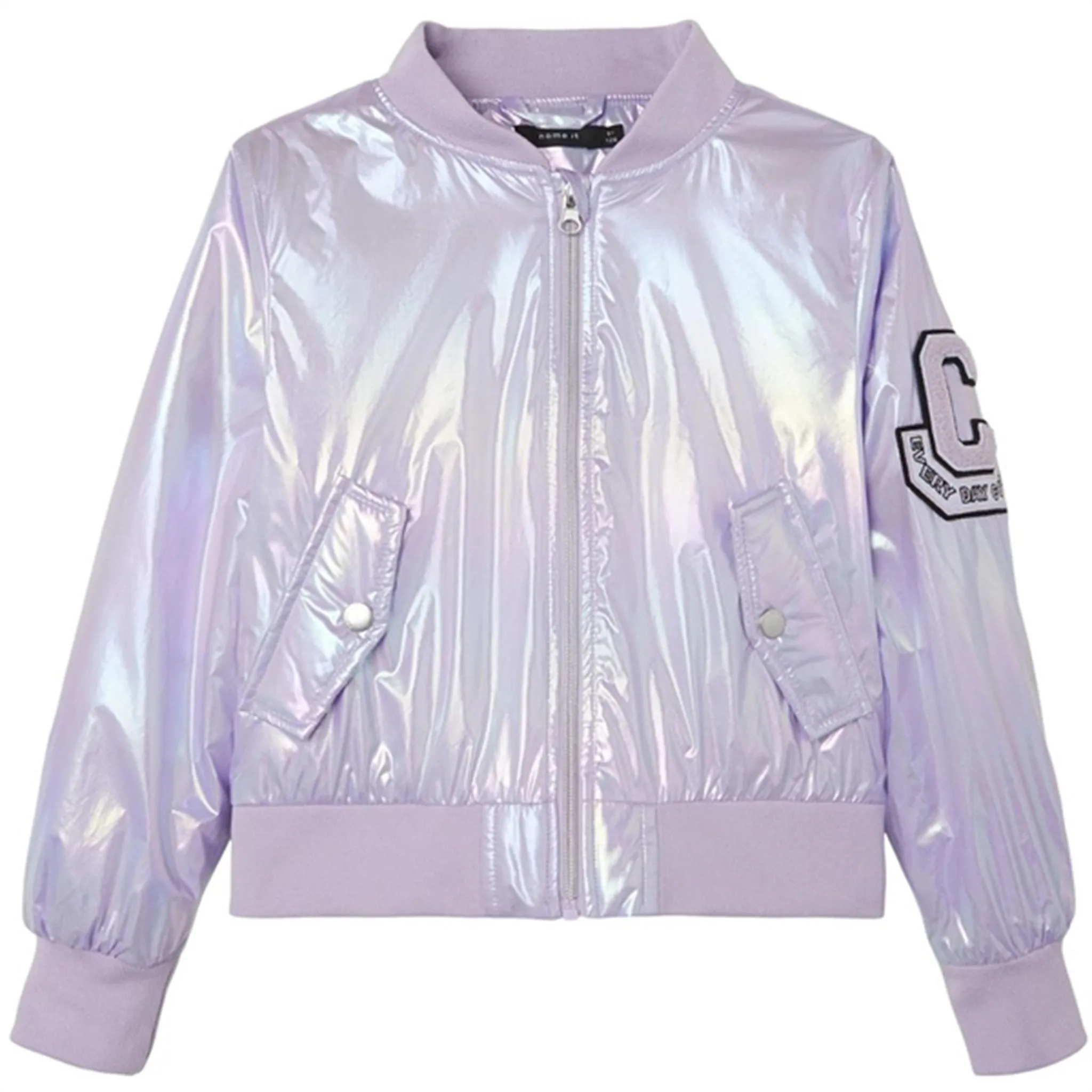 Report Name it Orchid Bloom Movie Bomber Jacket Foil