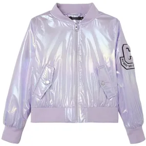 Report Name it Orchid Bloom Movie Bomber Jacket Foil