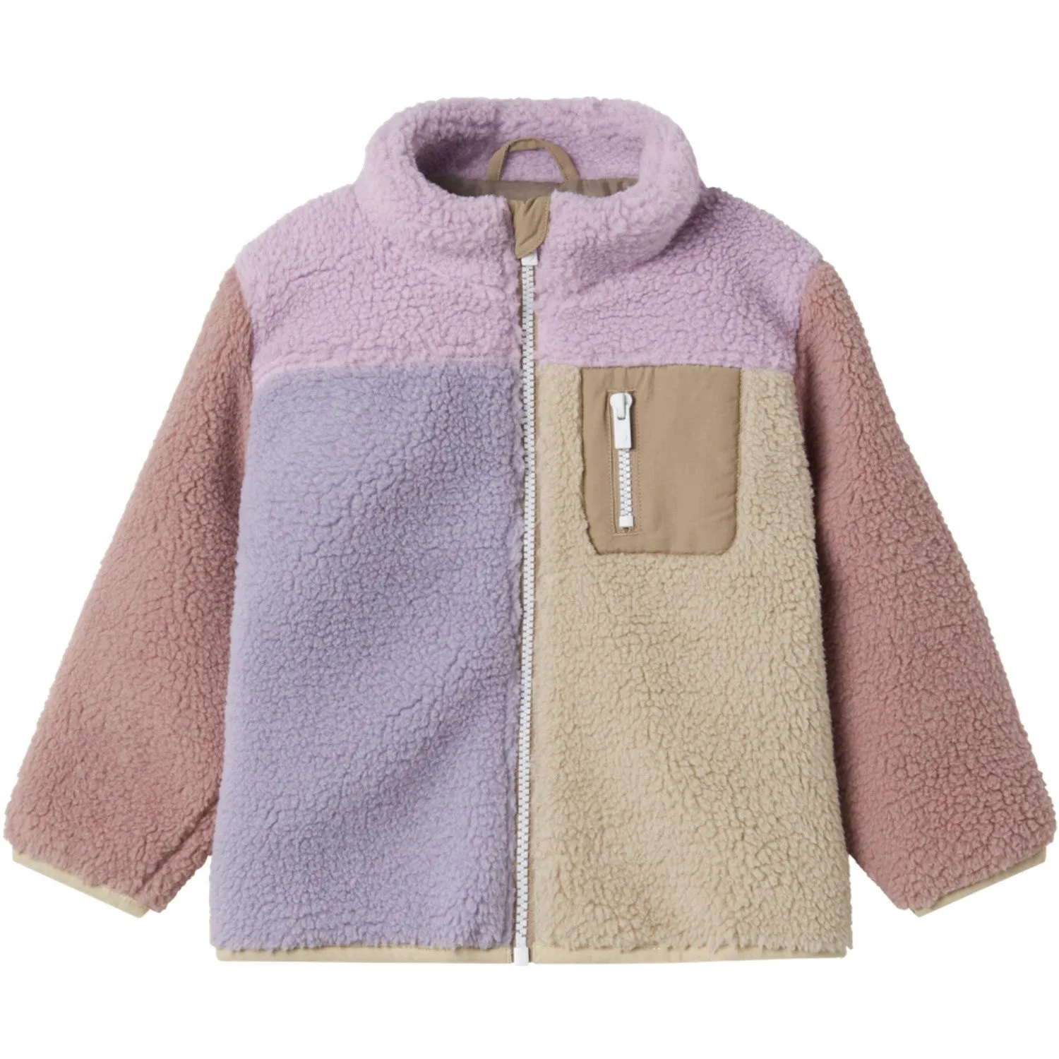 New Arrival Name It Orchid Bouquet Nmfmonica Teddy Jacket Block