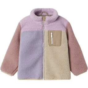 New Arrival Name It Orchid Bouquet Nmfmonica Teddy Jacket Block