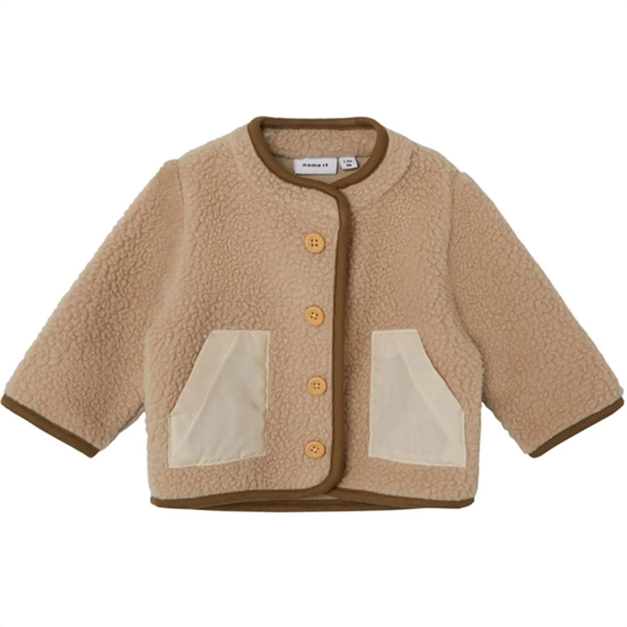 Name it Oxford Tan Nomo Teddy Jacket Urban Gear Medium Pile Texture